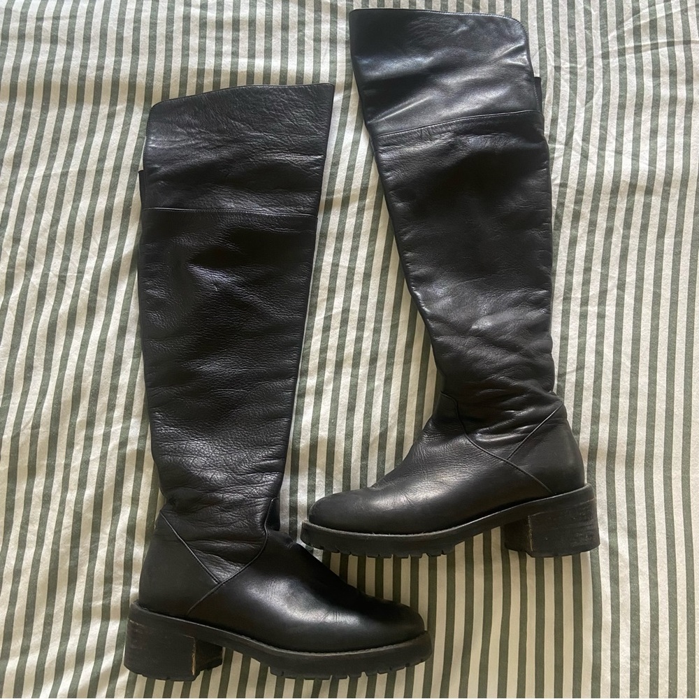 STEVEN by Steve Madden Genuine Leather Boots